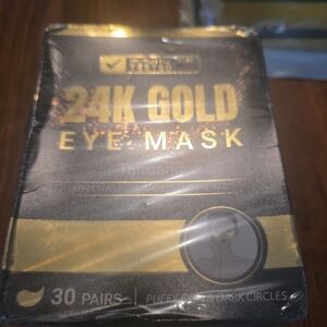 24K Gold Eye Mask Patches - Gold Hydrogel Under-Eye Treatment (30 Pairs)